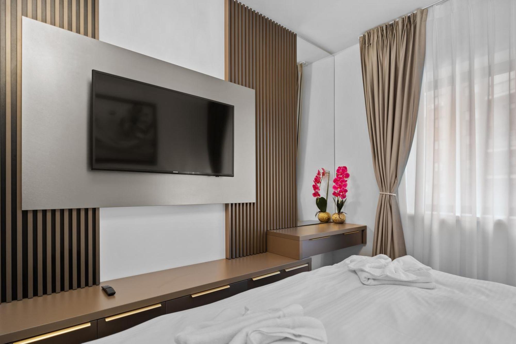 Stylish Gold Accents Apartment
