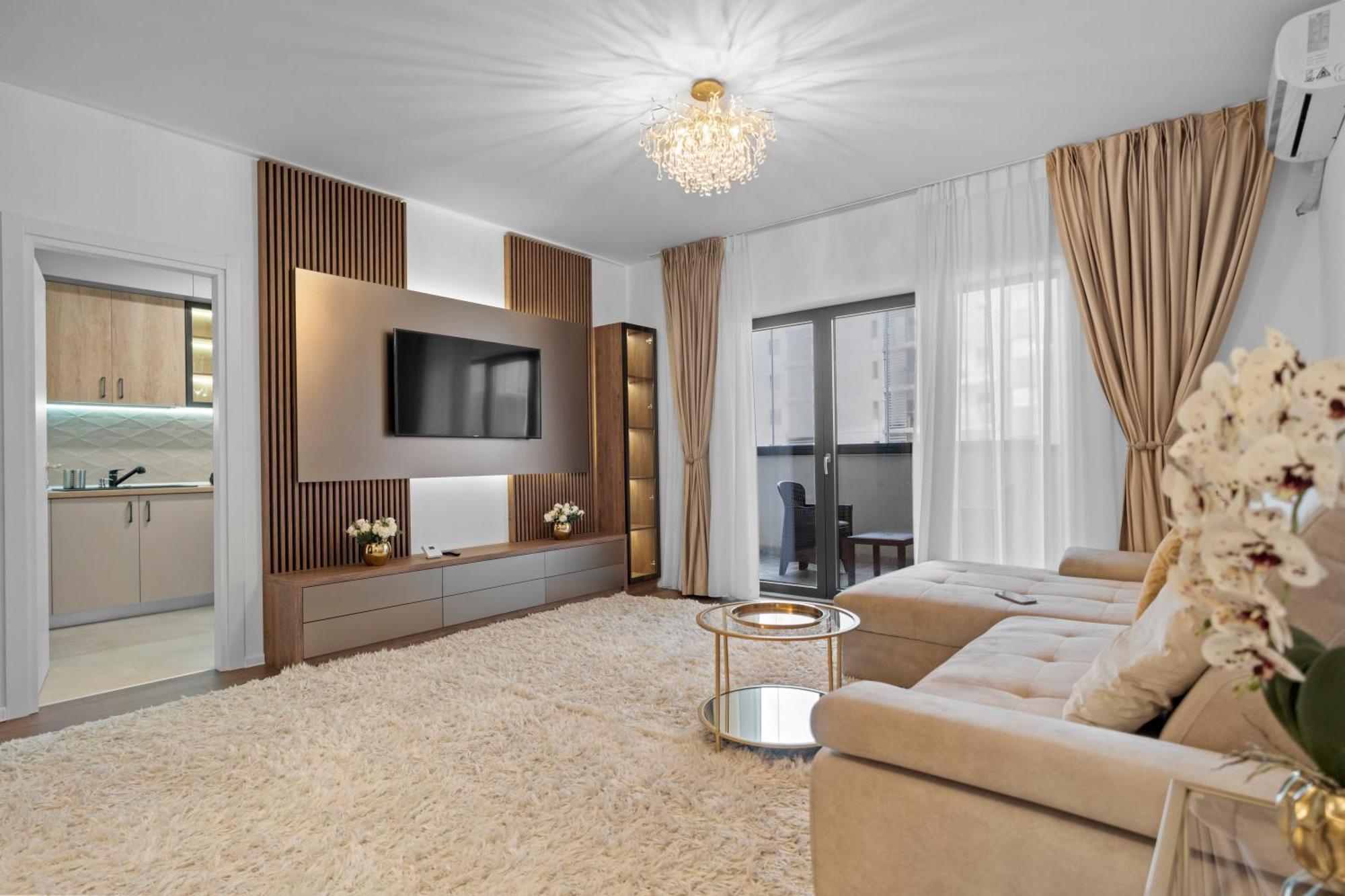 Apartment Stylish Gold Accents *